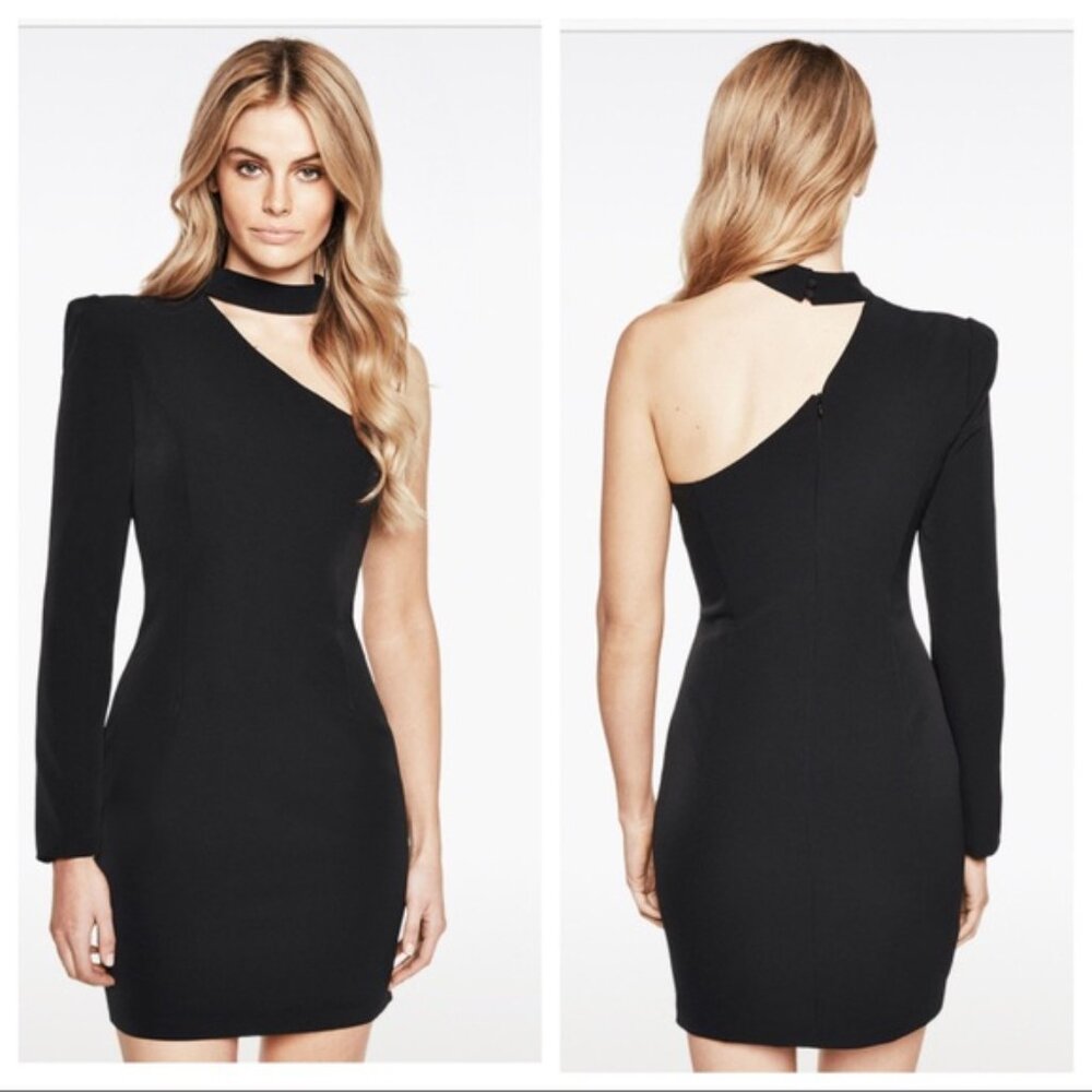 Bardot Willow One-Shoulder Choker Dress 0492 - Picture 2 of 8